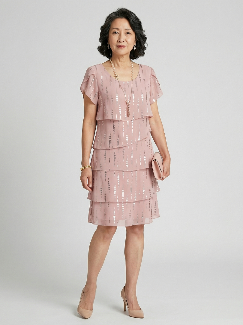 P|H - Polka Dot Knee-Length Dress Makena