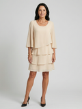 P|H - Flared Sleeve Knee-Length Dress Della