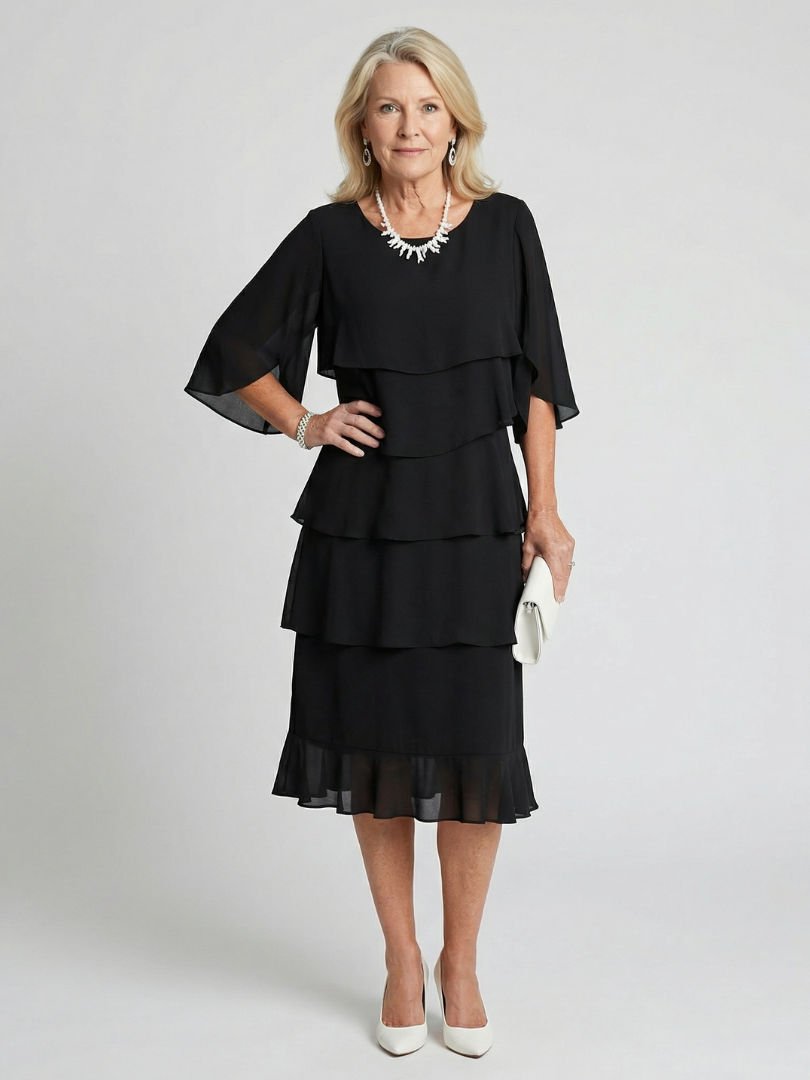 P|H - Ruffled Midi Dress Margaux