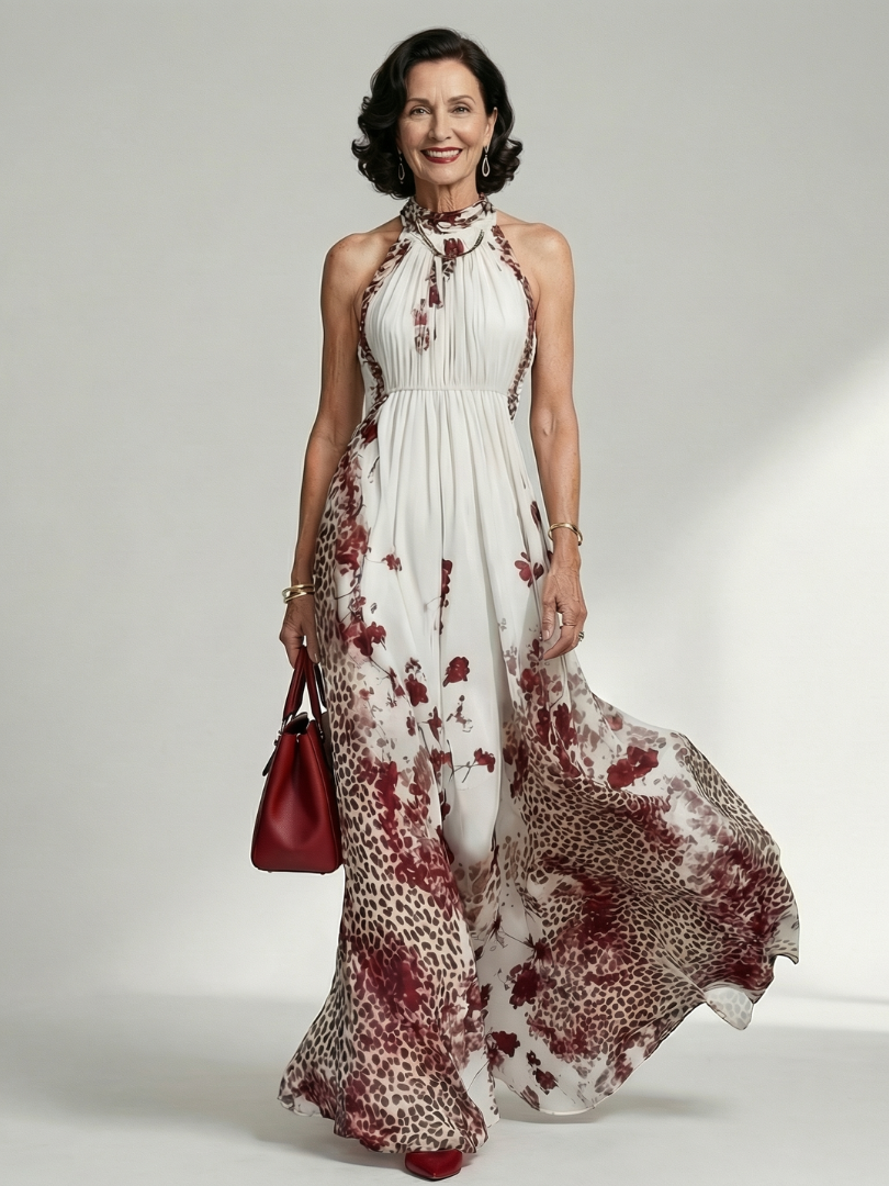 P|H - White Pleated Maxi Dress Penelope