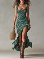 P|H - Elegant Slit Bohemian Dress Patricia