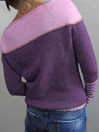 P|H - Colorblock Boat Neck Sweater Pamela