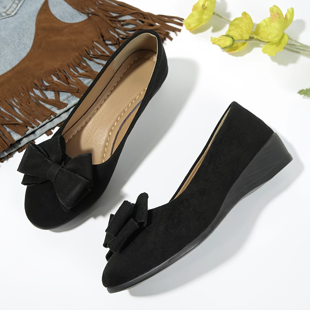 P|H - Bow-Front Comfort Wedges Sharon