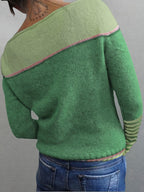 P|H - Colorblock Boat Neck Sweater Pamela