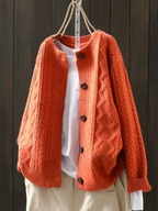 P|H - Cable Knit Button Cardigan Catherine