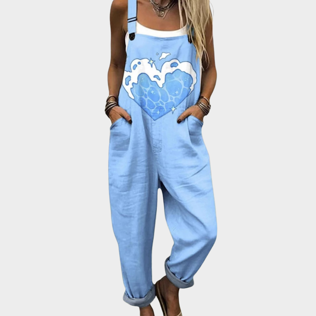 P|H - Comfortable Printed Overall Delphine