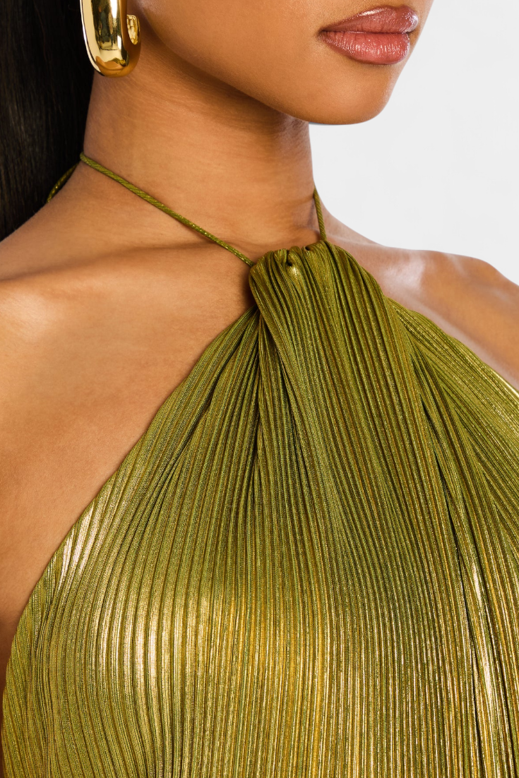 P|H - Golden Maxi Dress Dorée