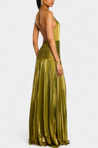 P|H - Golden Maxi Dress Dorée