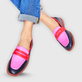 P|H - Color-Block Slip-On Loafers Pamela