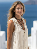 P|H - Beige Long Sleeve Maxi Dress Marune