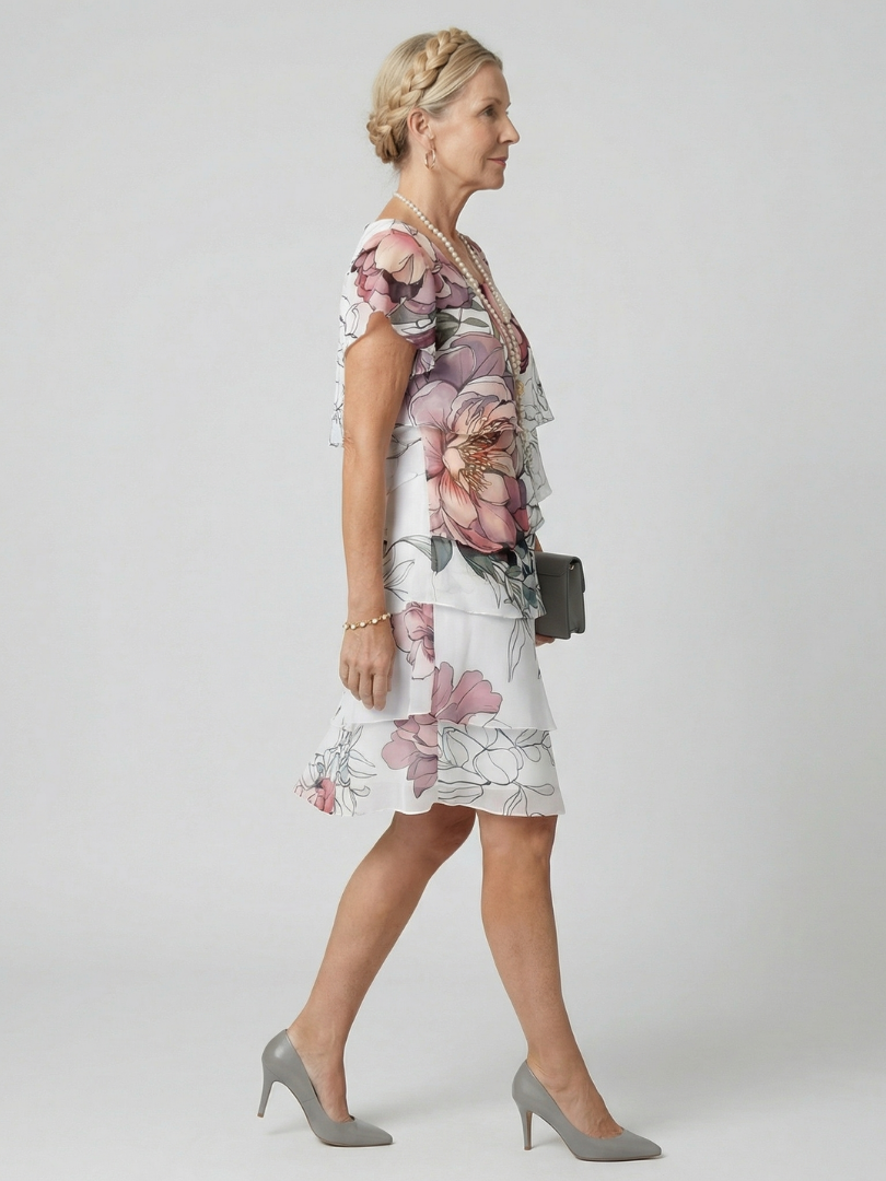 P|H - Clean Floral Knee-Length Dress Kualani