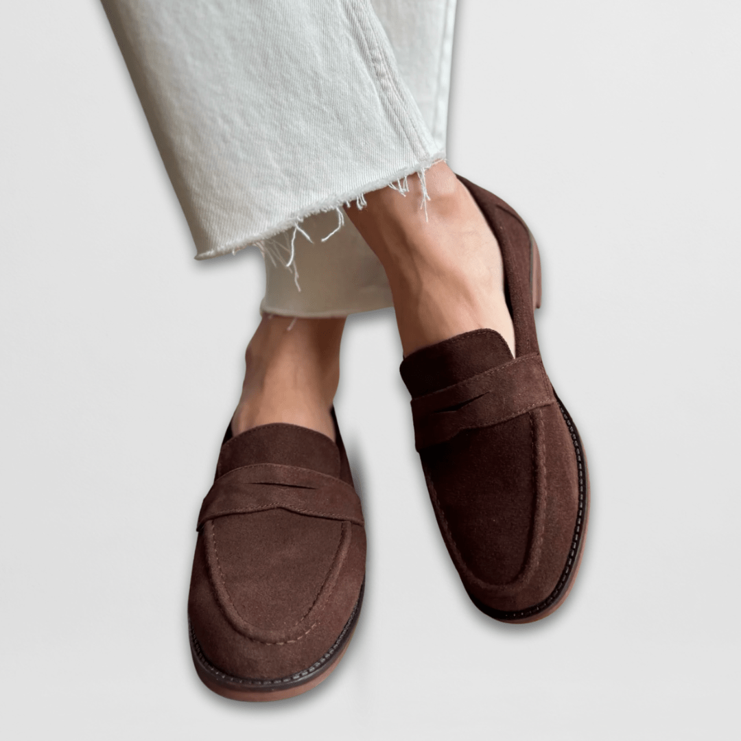 P|H - Retro Suede Penny Loafers Ruth