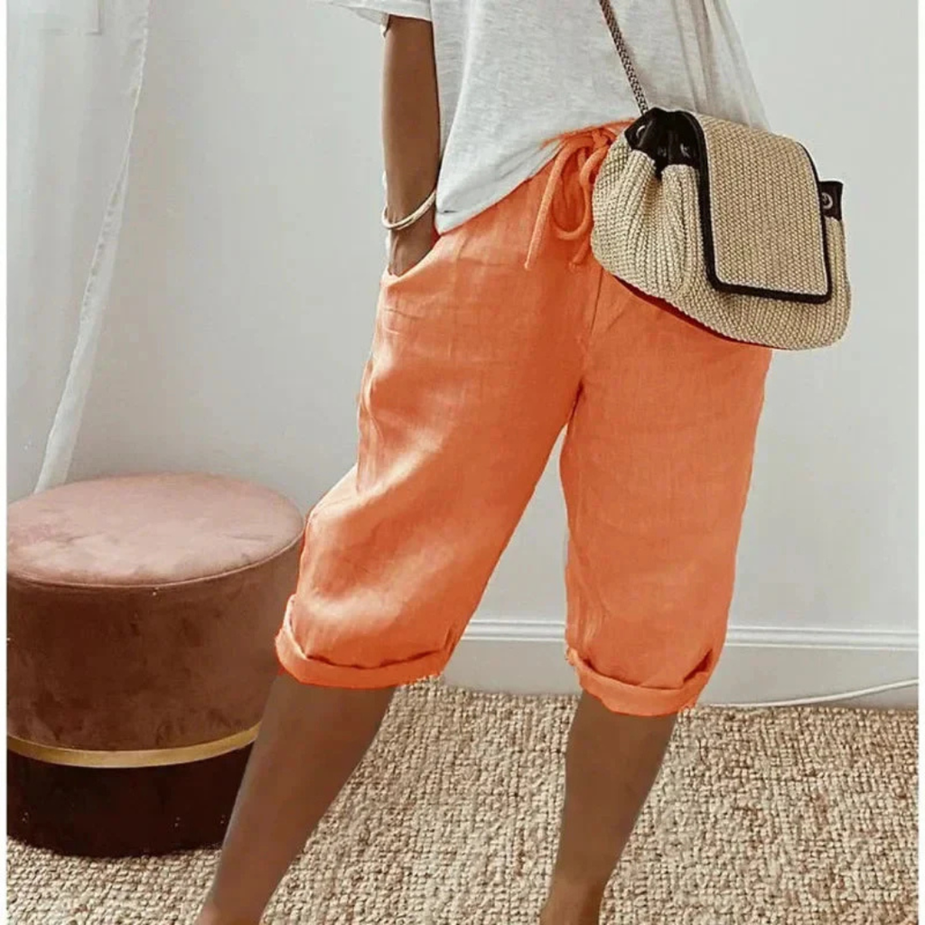 P|H - Drawstring Capri Shorts Camille