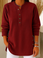 P|H - Buttoned Henley Knit Tunic Helen