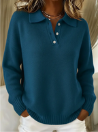 P|H - Soft Polo Collar Sweater Pamela