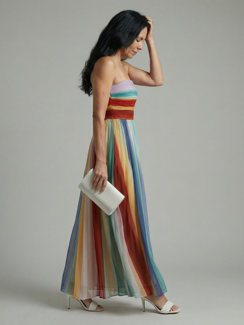 P|H - Lightweight Stripe Maxi Dress Serena