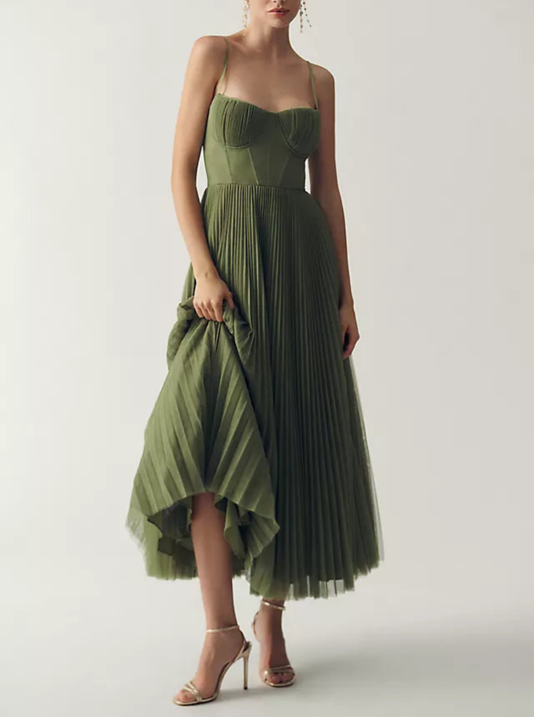 P|H - Elegantly Draped Tulle Dress