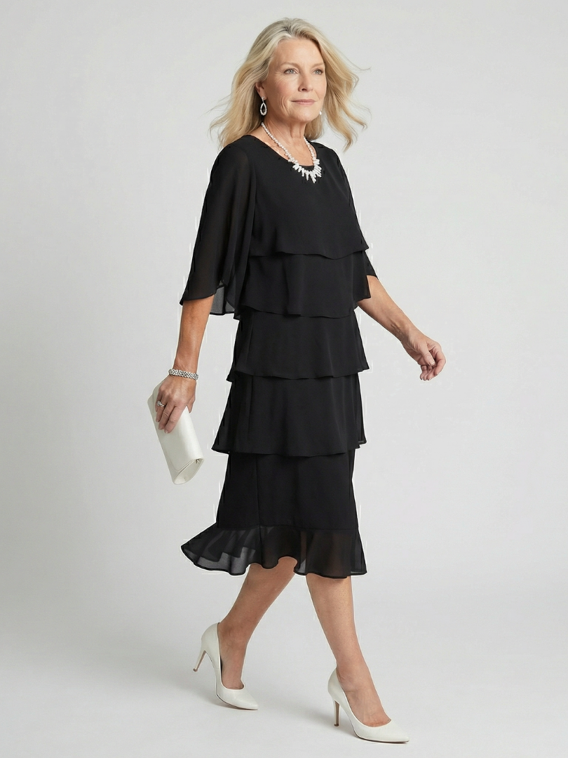 P|H - Ruffled Midi Dress Margaux