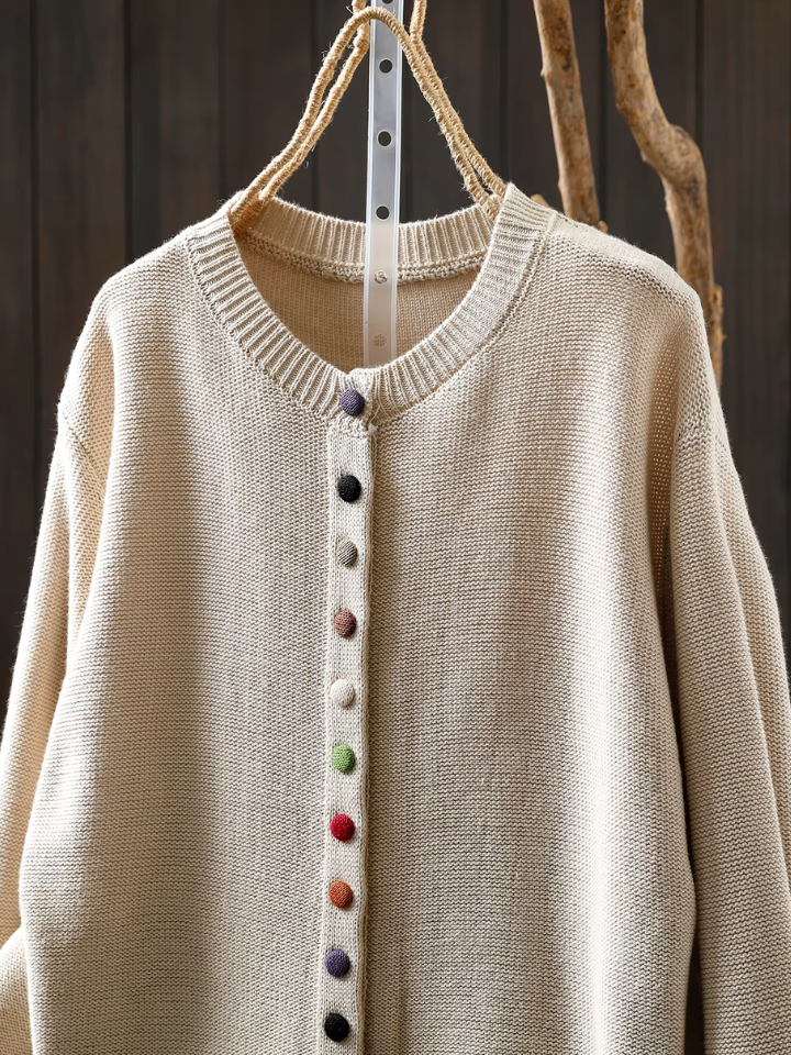 P|H - Colorful Button Knit Cardigan Diane