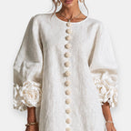 P|H - Flower Cuff Button Shirt Dress Catherine