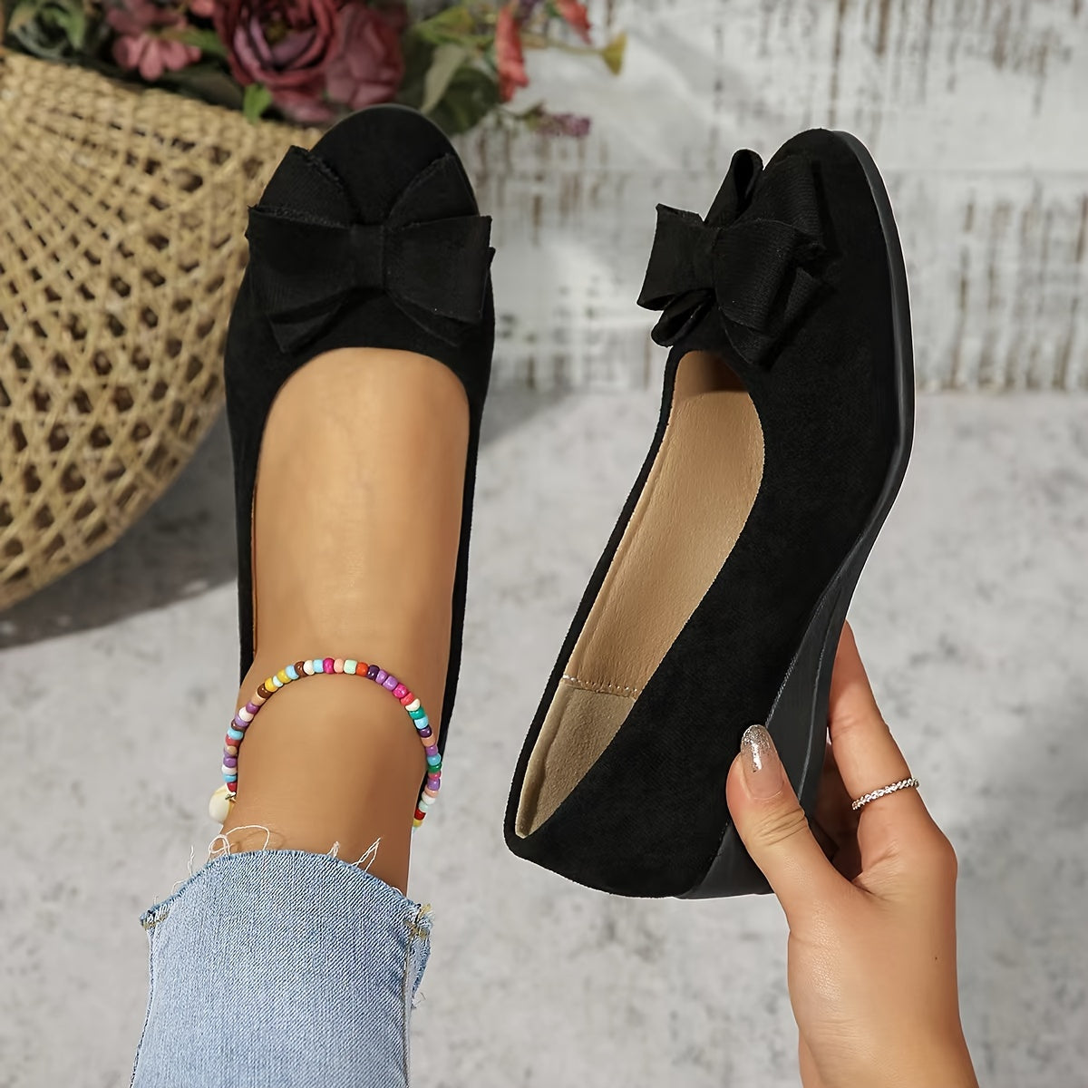 P|H - Bow-Front Comfort Wedges Sharon