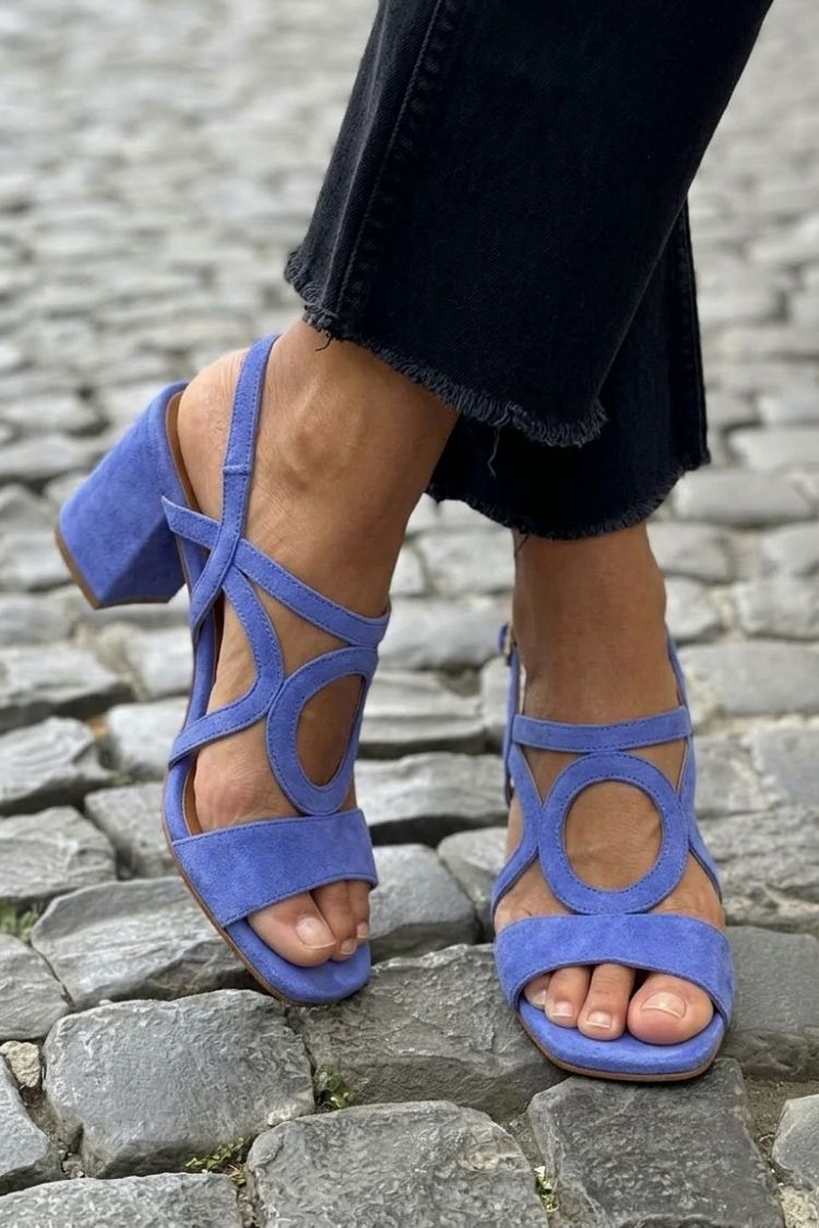 P|H - Sculpted Ring Block Heel Sandals Linda