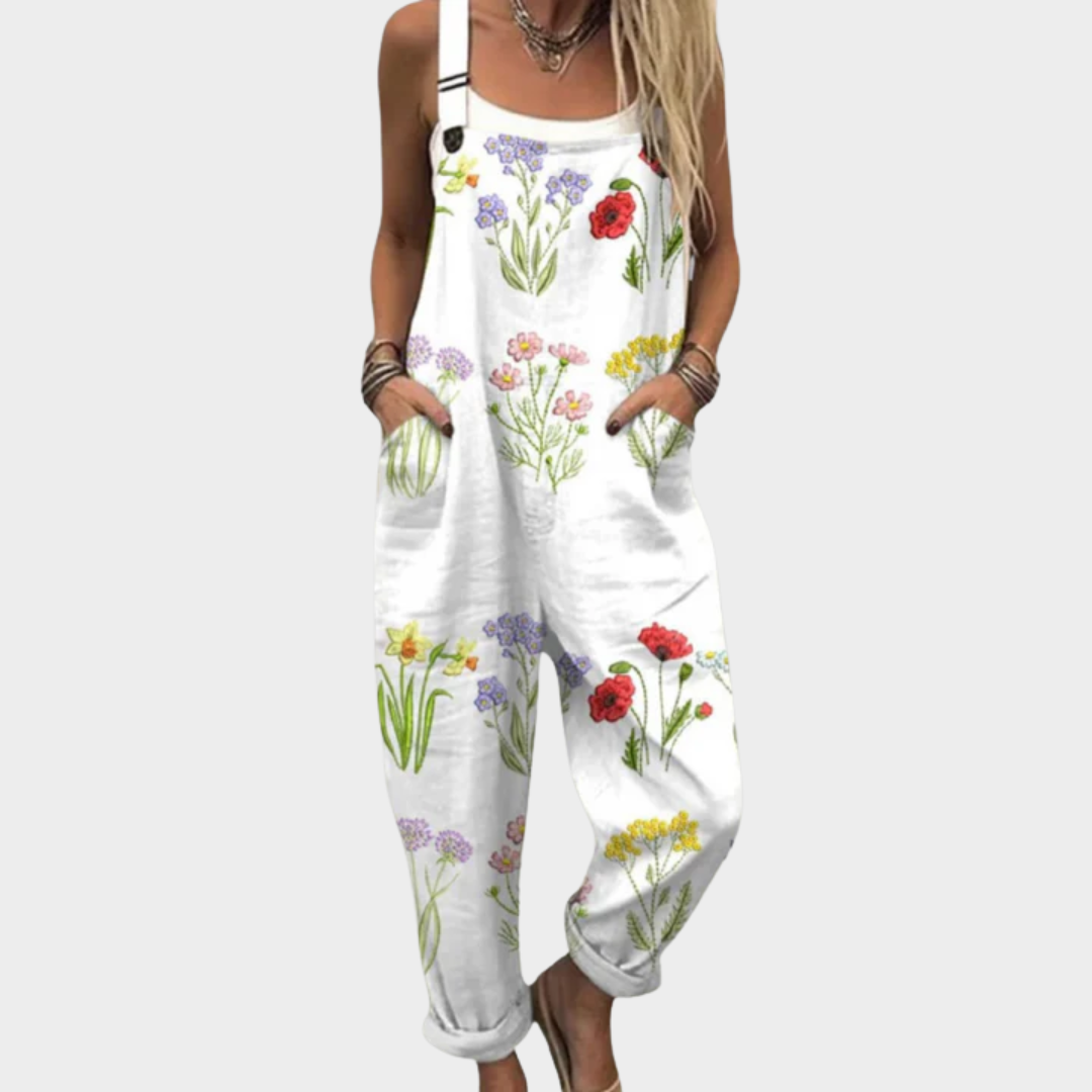 P|H - Comfortable Printed Overall Laure