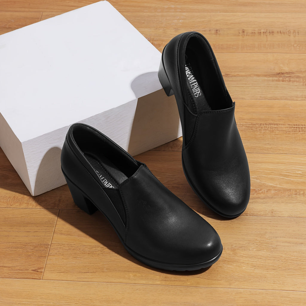 P|H - Block Heel Comfort Loafers Judith