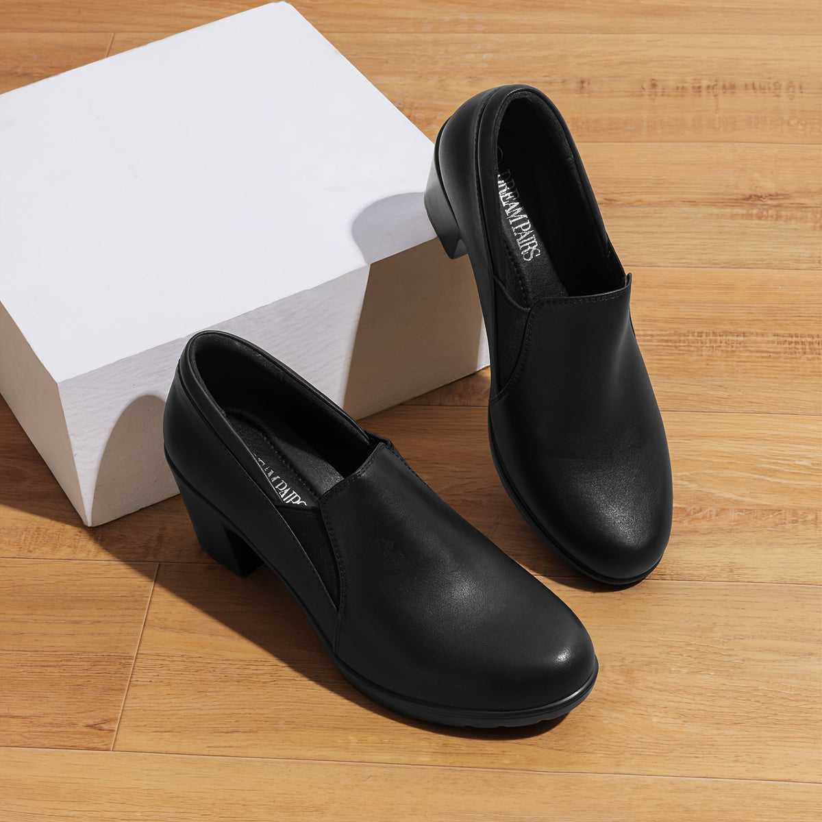P|H - Block Heel Comfort Loafers Judith