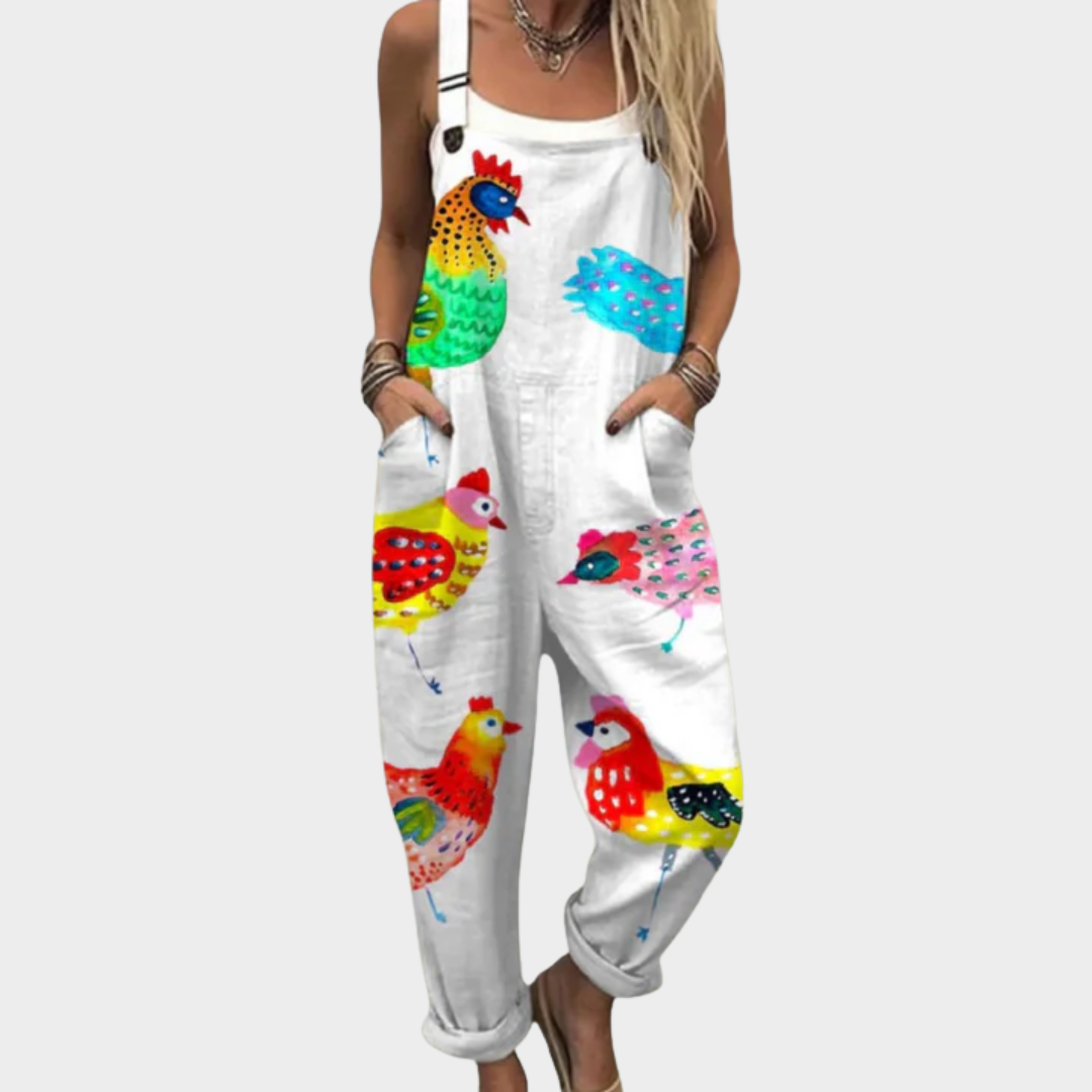 P|H - Comfortable Printed Overall Inès