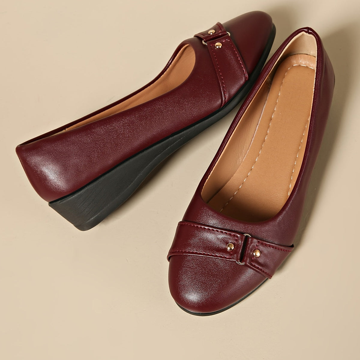 P|H - Cushioned Wedge Comfort Flats Evelyn