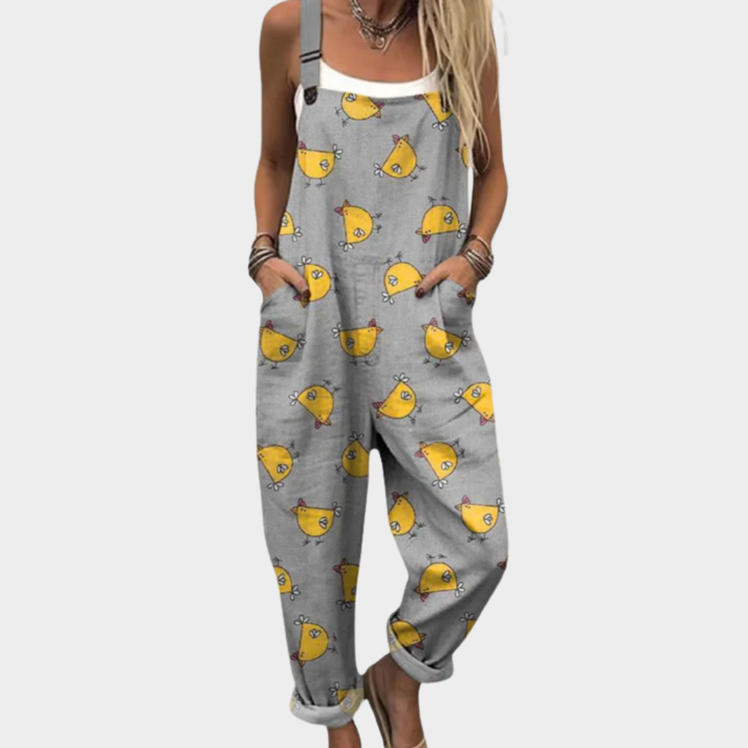 P|H - Comfortable Printed Overall Diane