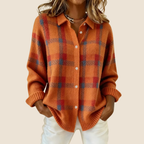 P|H - Plaid Knit Shirt Jacket Helen