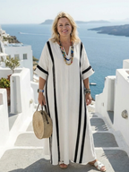 P|H - Short Sleeve White Maxi Dress Elvienne