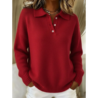 P|H - Soft Polo Collar Comfort Sweater Deborah