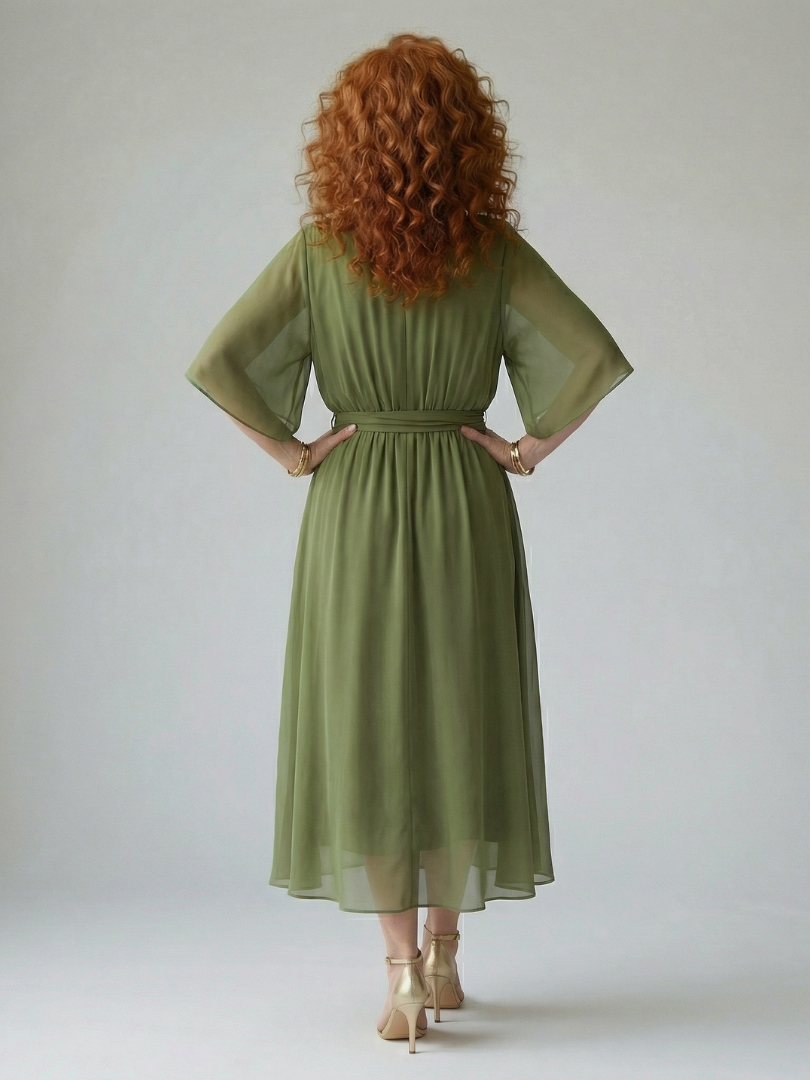 P|H - Draped Midi Dress Taylor
