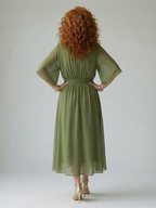 P|H - Draped Midi Dress Taylor