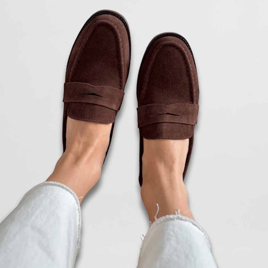 P|H - Retro Suede Penny Loafers Ruth