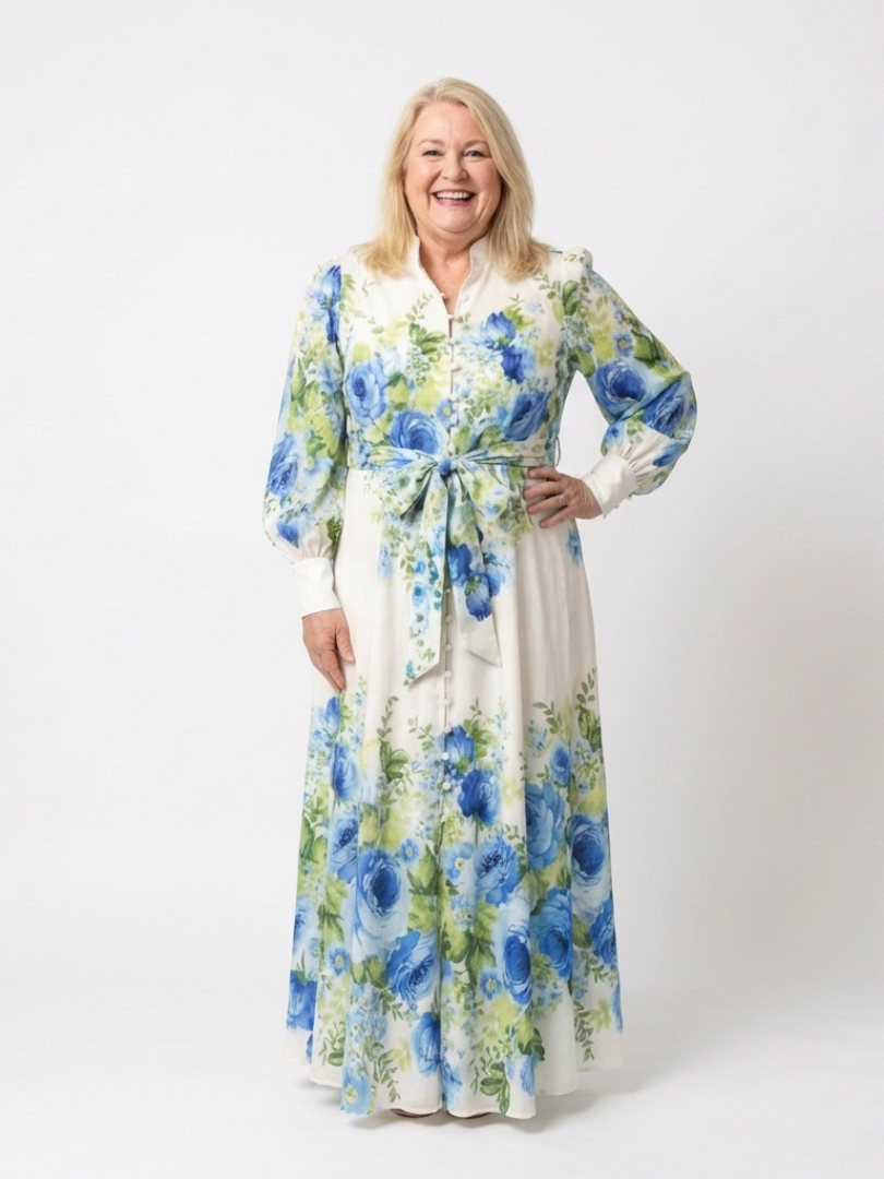 P|H - Long Sleeve Floral Maxi Dress Nora