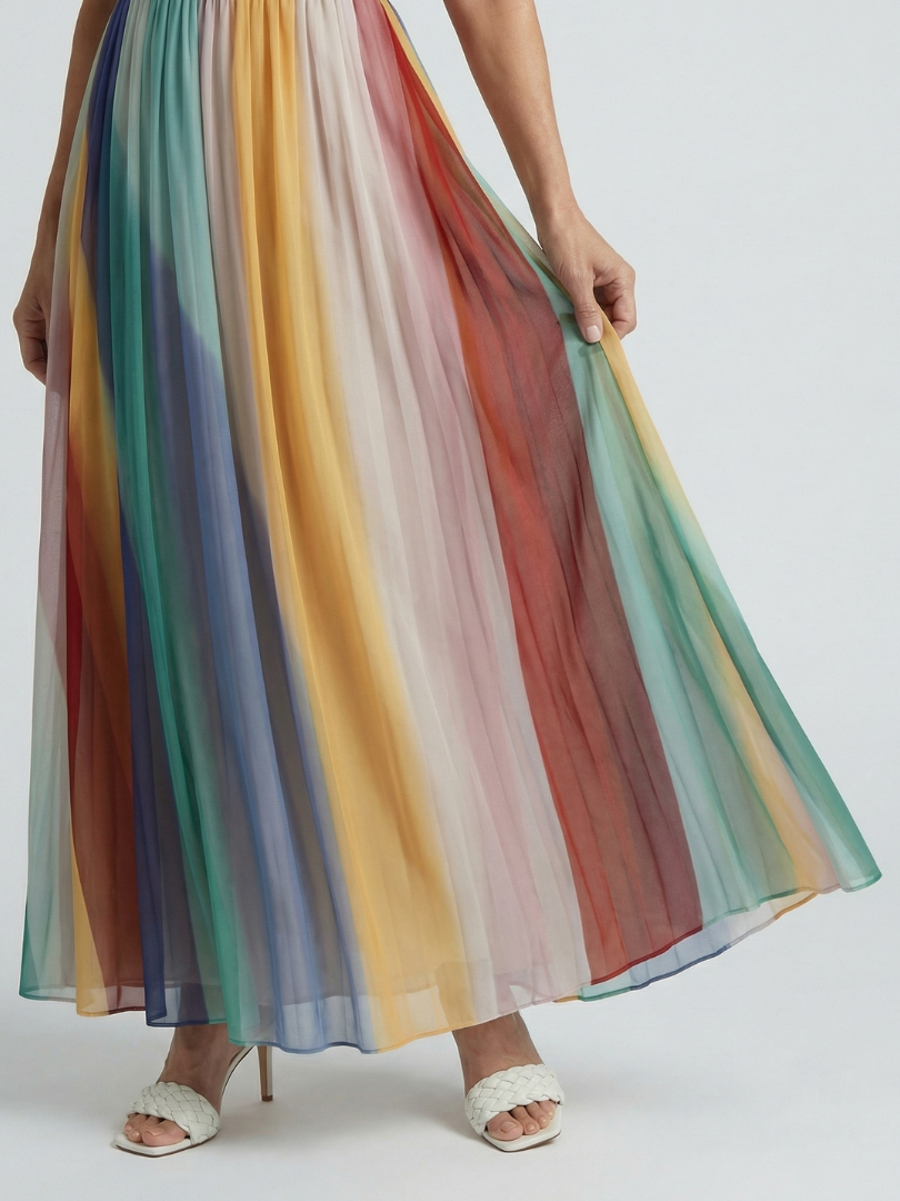 P|H - Lightweight Stripe Maxi Dress Serena