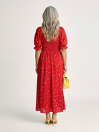 P|H - Puff Sleeve Midi Dress Delphine