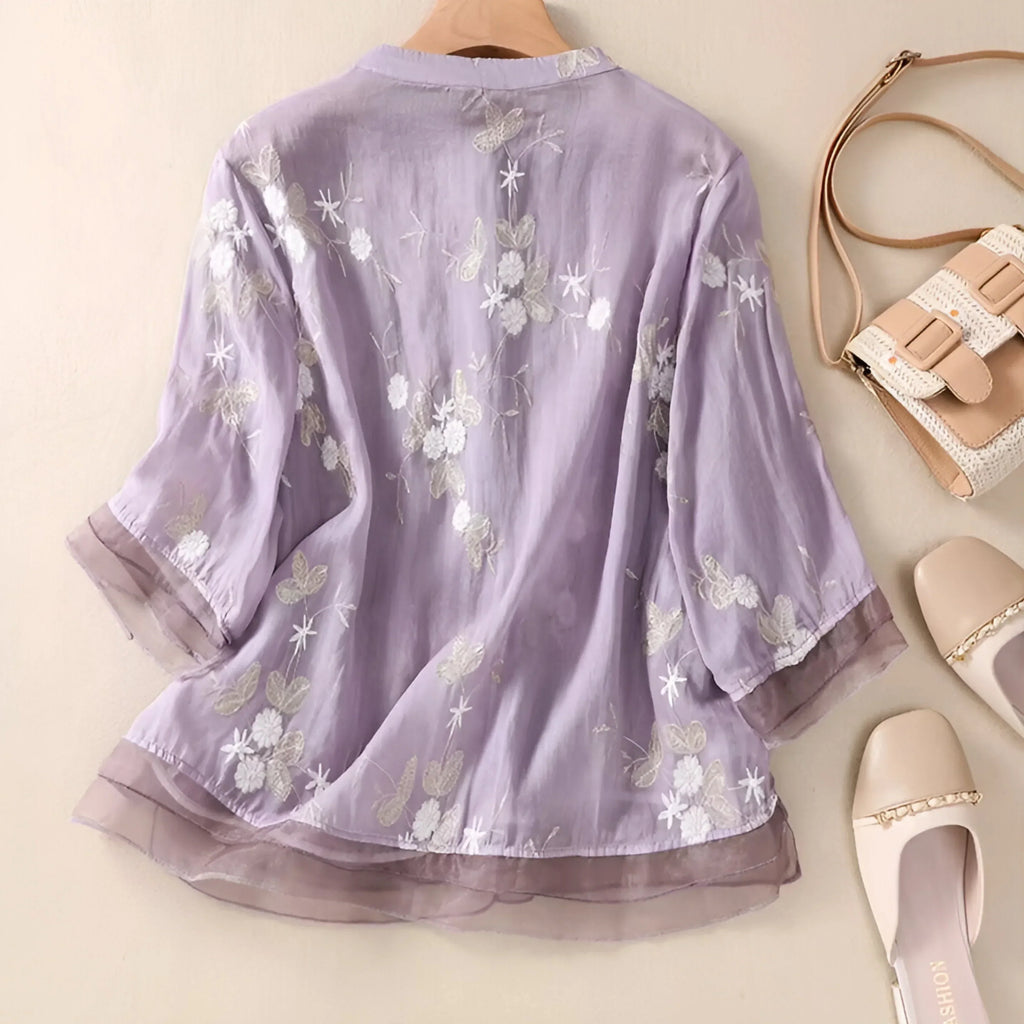 P|H - Embroidered Cotton Top Mila