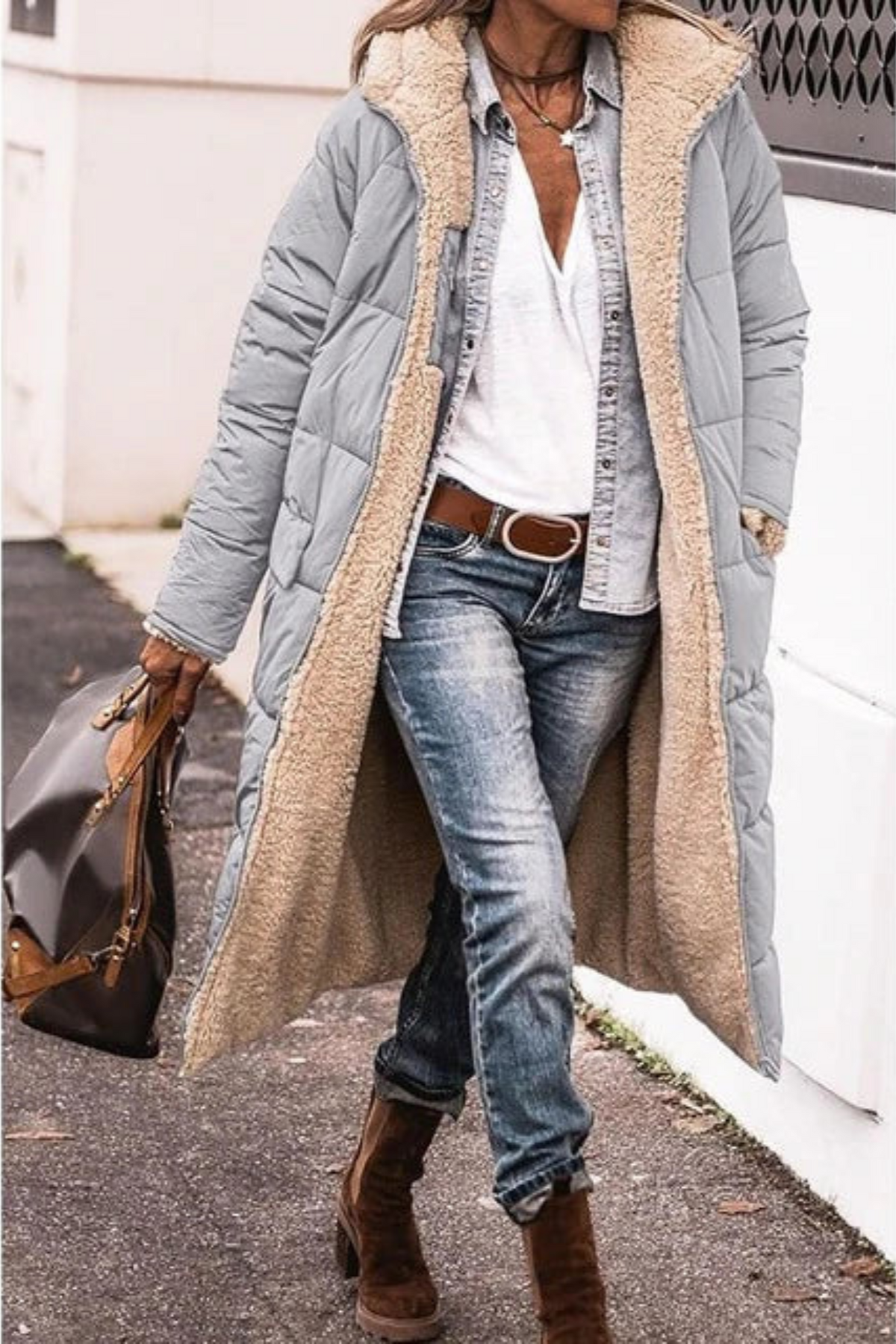P|H - Reversible Hooded Puffer Coat for Women Nancy