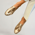 P|H - Golden Foldable Ballet Flats Sharon