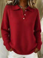 P|H - Soft Polo Collar Sweater Pamela