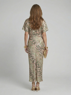 P|H - Abstract Print Midi Dress Coralie