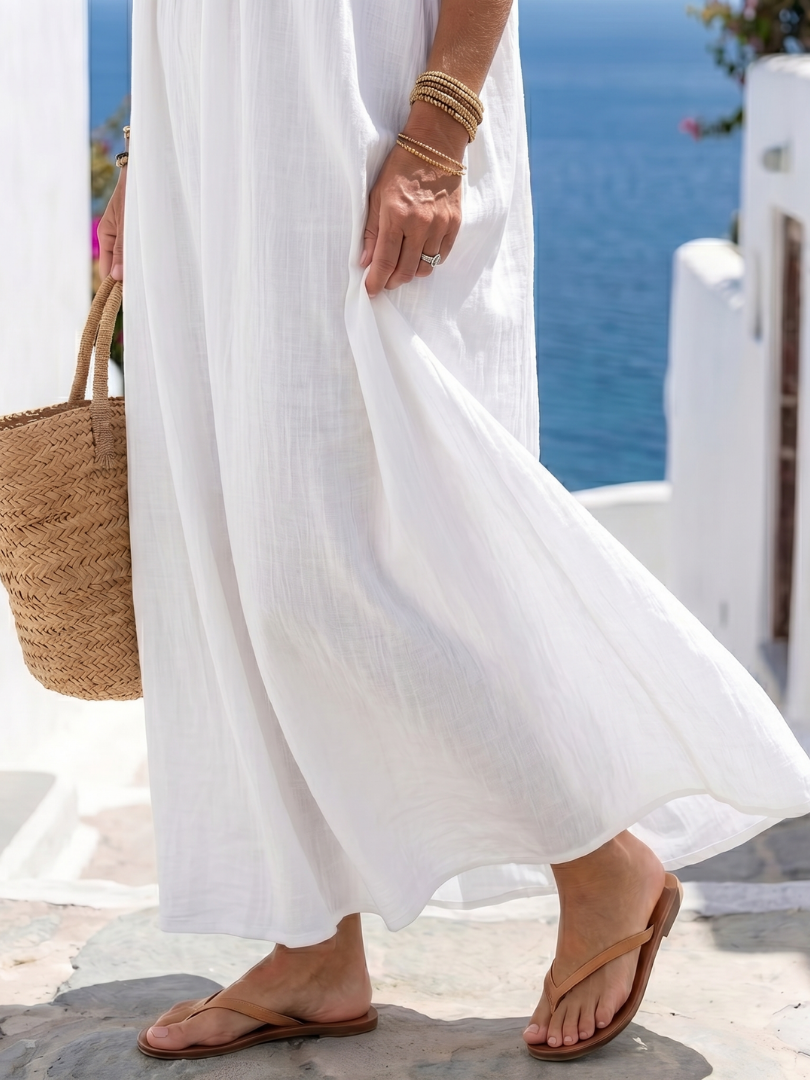 P|H - Fluid Natural Maxi Dress Keira