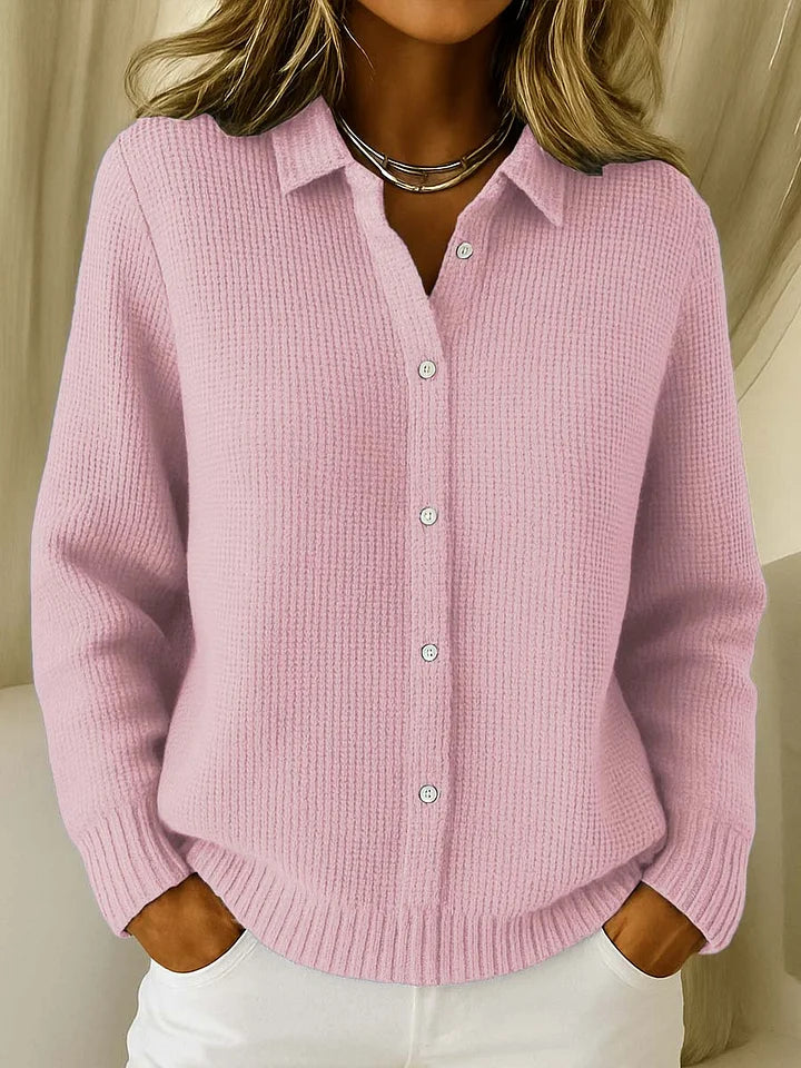 P|H - Collared Waffle Knit Sweater Dorothy