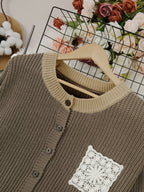 P|H - Waffle Knit Pocket Cardigan Brenda
