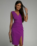 P|H - Slit Dress Violette